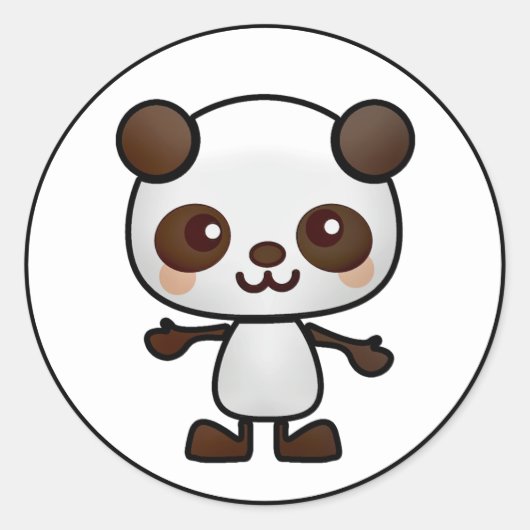 Kawaii Panda Beer_GC - Sticker (Voorkant)