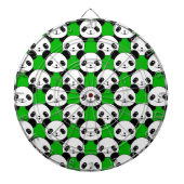 Kawaii Panda Beer Pattern Dartbord (Voorkant)