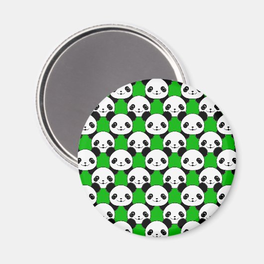 Kawaii Panda Beer Pattern Magneet (Voorkant / Achterkant)
