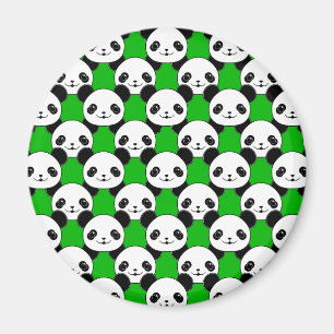 Kawaii Panda Beer Pattern Magneet