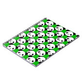 Kawaii Panda Beer Pattern Notitieboek (Linkerzijde)