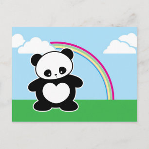 Kawaii panda briefkaart