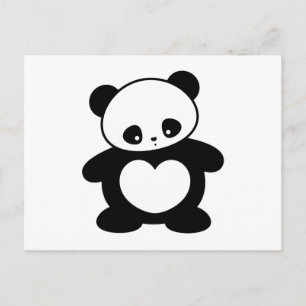 Kawaii panda briefkaart