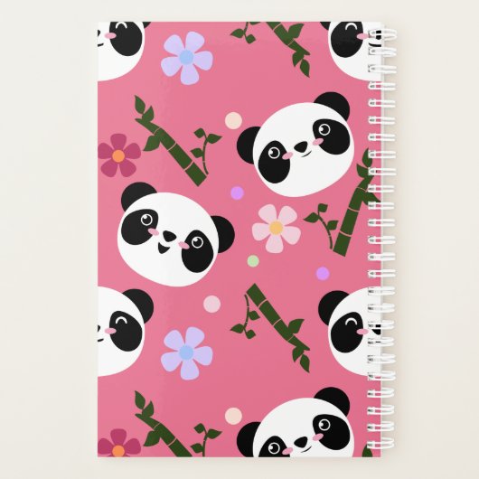 Kawaii Panda en rose (Dos)