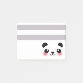 Kawaii Panda Face Post-it® Notes (Voorkant)
