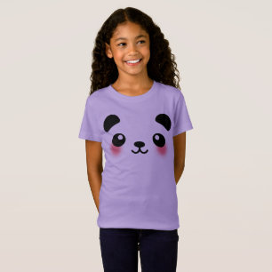 Kawaii Panda Face T-shirt