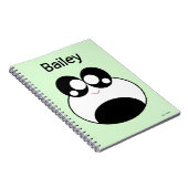 Kawaii Panda Frog Cute Notitieboek (Rechterzijde)