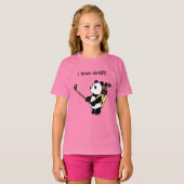Kawaii Panda Golfer T-shirt (Voorkant volledig)