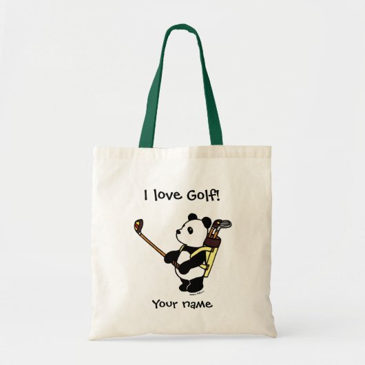 Kawaii Panda Golfer Tote Bag (Voorkant)