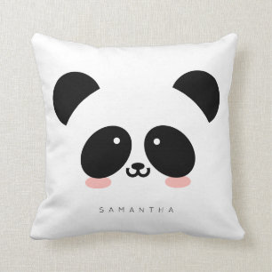 Kawaii Panda Jouw namen toevoegen Kussen