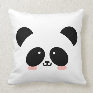 Kawaii Panda Jouw namen toevoegen Kussen