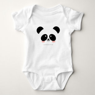 Kawaii Panda Jouw namen toevoegen Romper