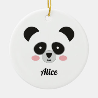 Kawaii Panda Kerst Ornament – Met Naam