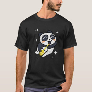 Kawaii Panda met Boba-bubbelthee T-shirt