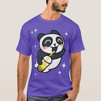 Kawaii Panda met Boba Bubble Tea Premium T-shirt