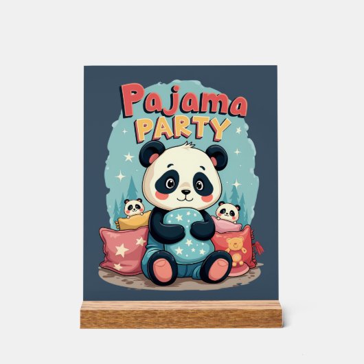 Kawaii Panda Pajama Party Cosy Slepov esthétique (Recto)