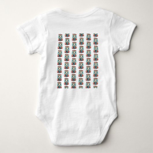 Kawaii Panda Pajama Party Gezellig Sleepover Esthe Romper (Achterkant)