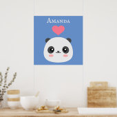 Kawaii Panda Poster (Keuken)