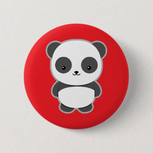 Kawaii Panda Ronde Button 5,7 Cm