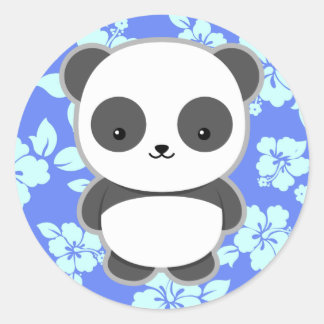 Kawaii Panda Ronde Sticker