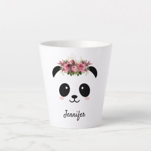 Kawaii panda schattige, gepersonaliseerde latte mo latte mok