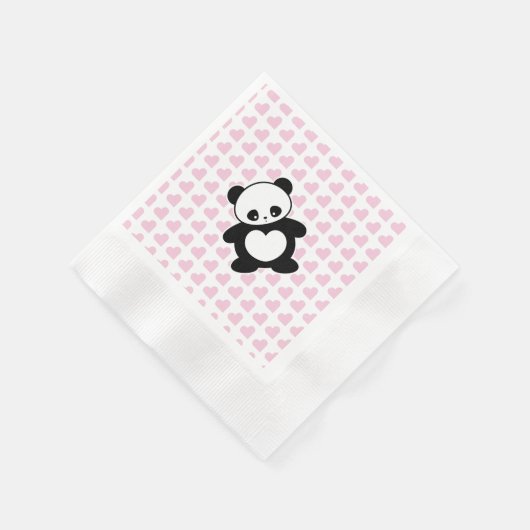 Kawaii panda servetten (Hoek)
