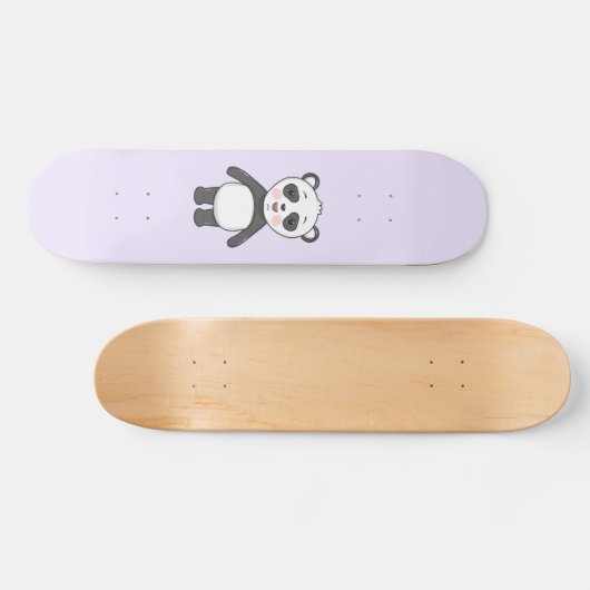 Kawaii Panda Skateboard (Horizontaal)
