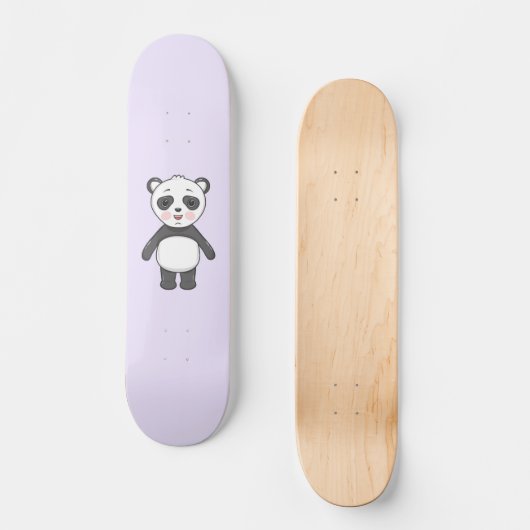 Kawaii Panda Skateboard (Voorkant)