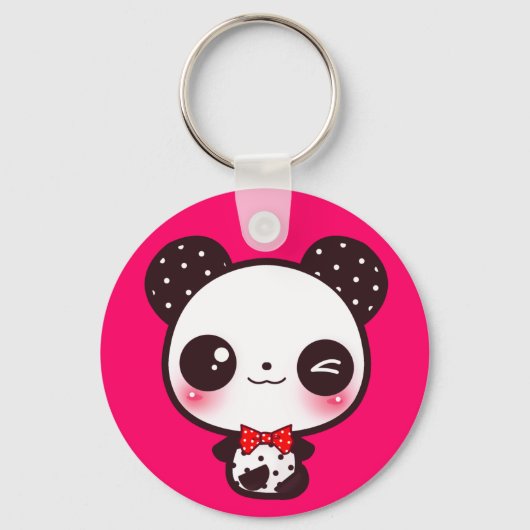 Kawaii panda sleutelhanger (Voorkant)
