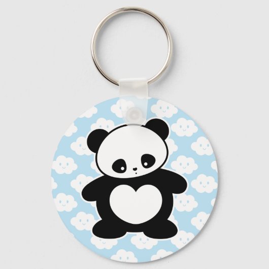 Kawaii panda sleutelhanger (Voorkant)