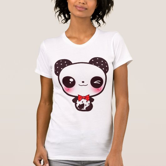 Kawaii panda t-shirt (Voorkant)
