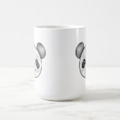 Kawaii Panda tekening in zwart en wit Koffiemok (Center)