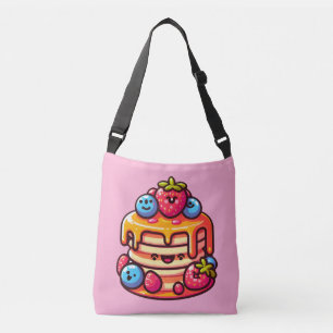 Kawaii Pannenkoek Ontbijt Schattigee Food Design Crossbody Tas