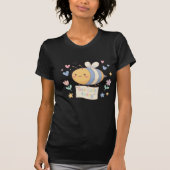  Kawaii Pastel Bumblebee  with "Bee Cute Today T-shirt (Voorkant)