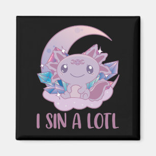 Kawaii Pastel Colors Gothic Cute Gothic Axolotl Ma Magneet