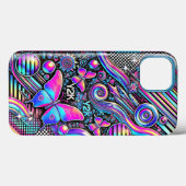 Kawaii Pastel Cute Doodle iPhone 13 Coque (Verso (horizontal))