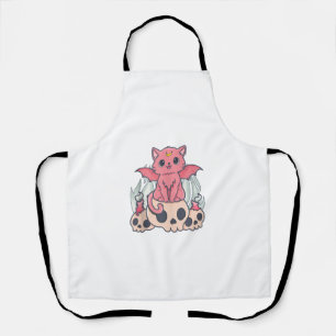 Kawaii Pastel Gothic Cute Creepy Demon Cat and Sku Schort