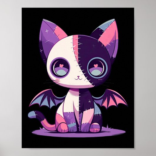 Kawaii Pastel Gothic griezelig Schattige Witchy Zo Poster (Voorkant)
