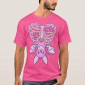 Kawaii Pastel Gothic Schattige Creepy Bat T-shirt (Voorkant)