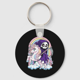 Kawaii Pastel Gothic Schattige Halloween Grim Reap Sleutelhanger
