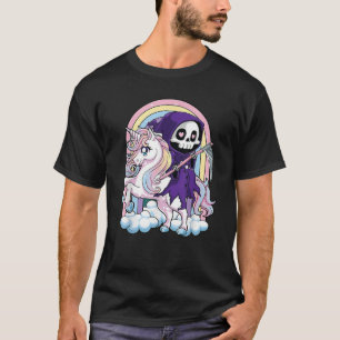Kawaii Pastel Gothic Schattige Halloween Grim Reap T-shirt