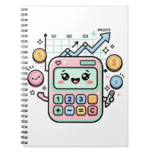 Kawaii Pastel Rekenmachine Financiën Student Stick
