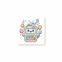 Kawaii Pastel Rekenmachine Financiën Student Stick