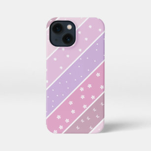 Kawaii Pastel Strepen iPhone 13 Mini Hoesje