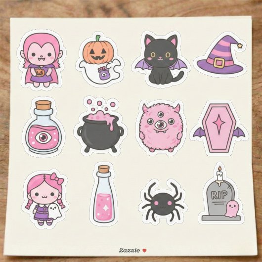 Kawaii Pastel Vampire & Amis Sticker Pack
