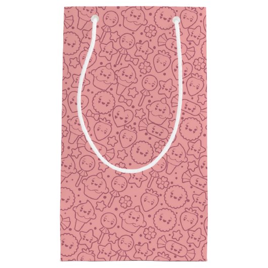 Kawaii-patroon met schattige koekjes klein cadeauzakje (Voorkant)