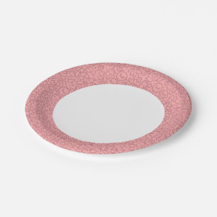 Kawaii-patroon met schattige koekjes papieren bordje