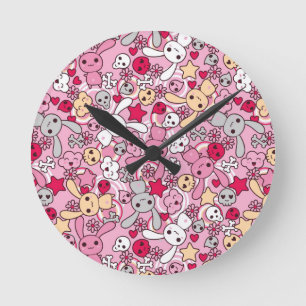Kawaii-patroon Ronde Klok