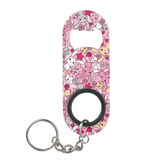 Kawaii-patroon Sleutelhanger Flessenopener (Voorkant)