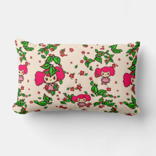 Kawaii Pattern Chibi Girl PinkyP gepersonaliseerd Kussen